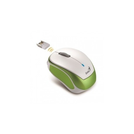 Mouse Genius Óptico Micro Traveler 9000R V2, Inalámbrico, USB, 1200DPI, Verde/Blanco