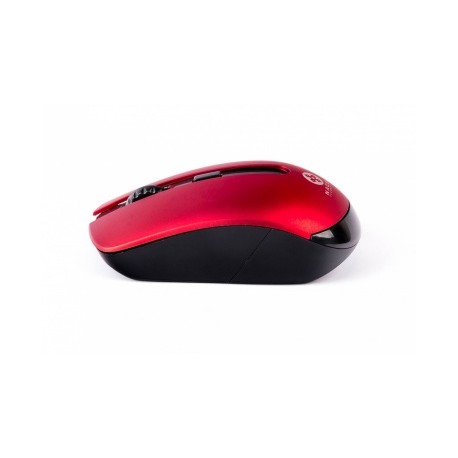 Mouse Naceb Óptico NA-594GR, Inalámbrico, USB, 1600DPI, Rojo