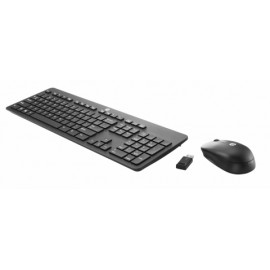 Teclado HP N3R88AA, RF inalámbrico, Negro (Inglés)