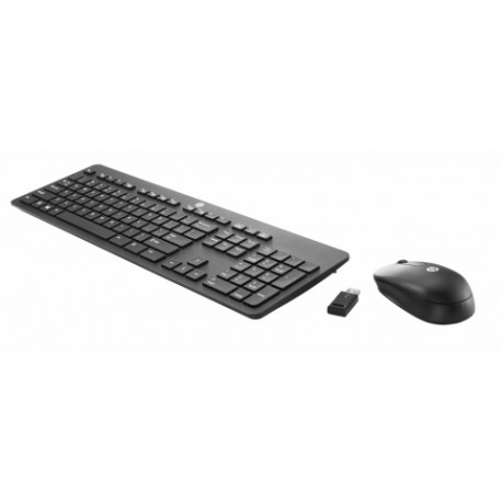 Teclado HP N3R88AA, RF inalámbrico, Negro (Inglés)