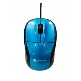 Mouse TechZone Óptico TZ15M22, Alámbrico, 800DPI, USB, Azul