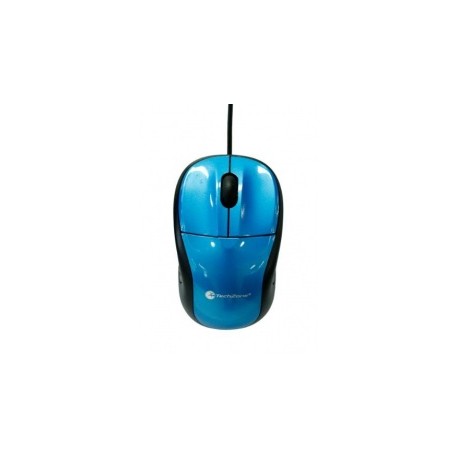 Mouse TechZone Óptico TZ15M22, Alámbrico, 800DPI, USB, Azul