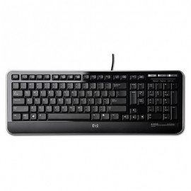 Teclado HP QY776AA, Alámbrico, 1.8 Metros, USB, Negro (Inglés)