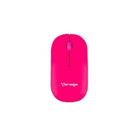 Mouse Vorago Óptico MO-205R, Inalámbrico, USB, 1000DPI, Rosa