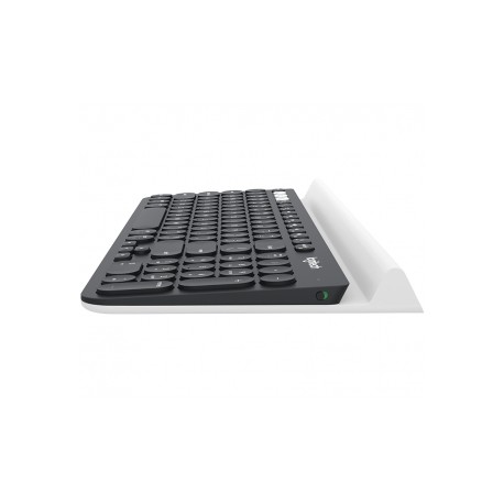 Teclado Logitech K780, Inalámbrico, USB  Bluetooth, Negro Blanco (Inglés)