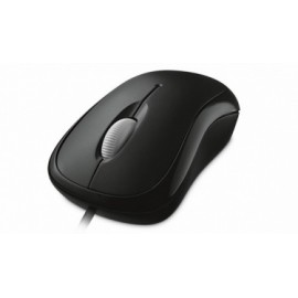 Mouse Microsoft Óptico 4YH-00005, Alámbrico, USB PS 2, 800DPI, Negro