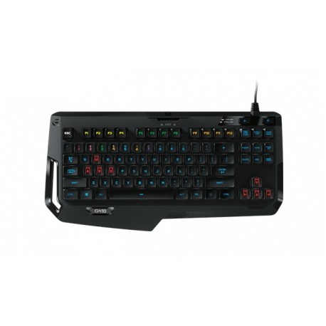 Teclado Gamer Logitech G410 Atlas Spectrum RGB, Teclado Mecánico, Alámbrico, USB, Negro (Inglés) - sin Teclado Numérico