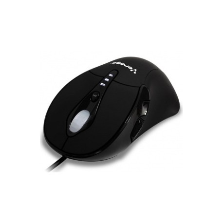 Mouse Vorago Láser MO-500, 3400DPI, USB, Negro