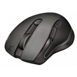 Mouse Perfect Choice Óptico Virtual Touch, Inalámbrico, 1600DPI, Negro