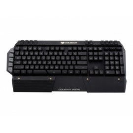 Teclado ON HOLD- Cougar 500K, Alámbrico, USB 2.0, Negro Naranja (Inglés)