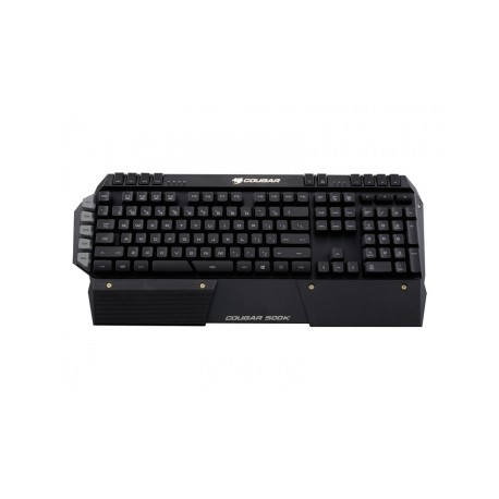 Teclado ON HOLD- Cougar 500K, Alámbrico, USB 2.0, Negro Naranja (Inglés)