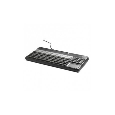 Teclado HP con Lector de Banda Magnética FK218AA, Negro (Inglés)