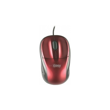 Mouse Perfect Choice Óptico Easy Line 993315, Alámbrico, USB, 1000DPI, Rojo