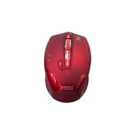 Mouse Perfect Choice Perfect Track Tech PC-044598, Inalámbrico, USB, 1480DPI, Rojo