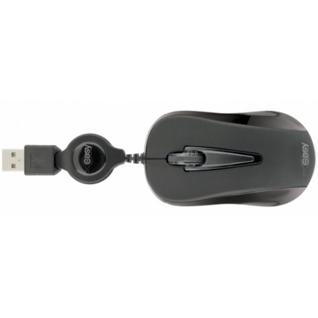 Mini Mouse Perfect Choice Óptico Easy Line 993346, Alámbrico, USB, 1000DPI, Negro