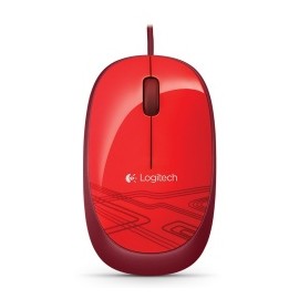 Mouse Logitech Óptico M105, Alámbrico, USB, Rojo