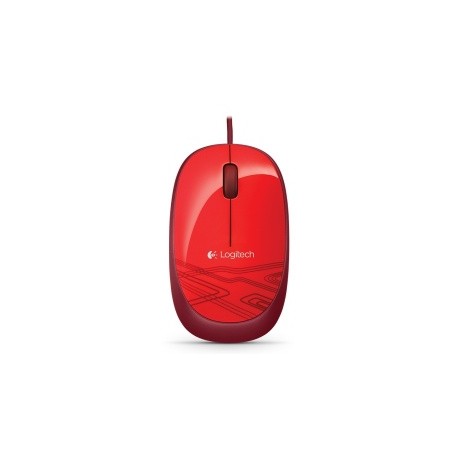 Mouse Logitech Óptico M105, Alámbrico, USB, Rojo