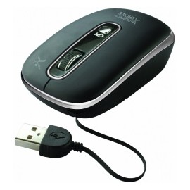 Mouse Perfect Choice Optico PC-043669-00001, USB, Negro