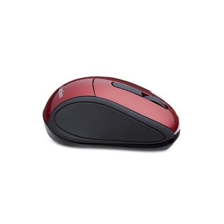 Mouse Verbatim Travel Óptico 97540, Inalámbrico, Rojo