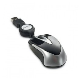 Mouse Verbatim Travel Óptico 97256, USB, Negro