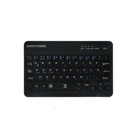 Teclado Perfect Choice Mini PC-200932, Bluetooth, USB, Negro (Español)