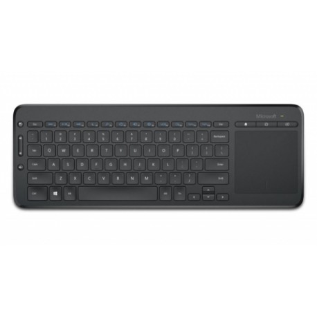 Microsoft All-in-One Media Keyboard N9Z-00004, Inalámbrico, USB, Negro (Español)