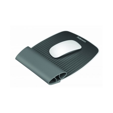 Mousepad Fellowes con Descansa Muñecas I-Spire Wrist Rocker, 25x20cm, Grosor 28mm, Gris