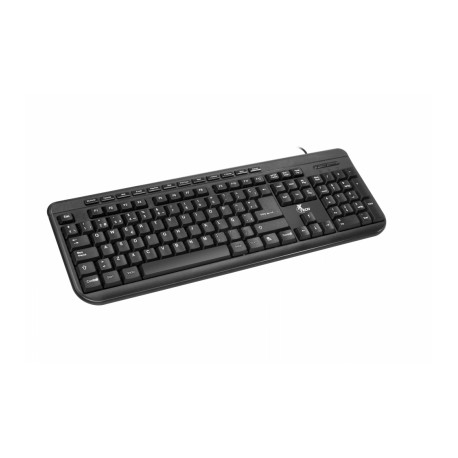 Teclado Xtech Multimedia XTK-190S, Alámbrico, USB, Negro (Español)