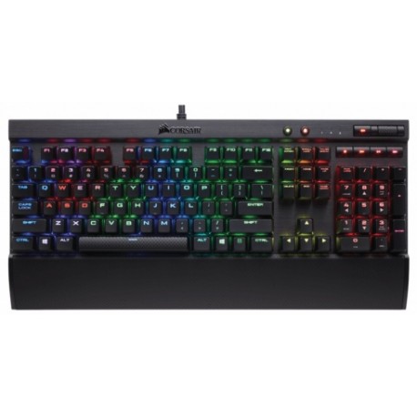 Teclado Gamer Corsair K70 Lux RGB, Teclado Mecánico, Cherry MX Red, Alámbrico, Negro (Español)