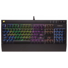 Teclado Corsair STRAFE, Mecánico, Cherry MX Silent, Alámbrico, USB, Negro (Español)