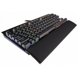 Teclado Gamer Corsair K65 RGB RAPIDFIRE, Teclado Mecánico, Cherry MX Speed, Alámbrico, Negro (Inglés)