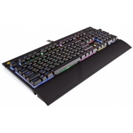 Teclado Corsair Strafe RGB, Mecánico, Cherry MX Silent, Alámbrico, 1x USB 2.0, Negro (Inglés)