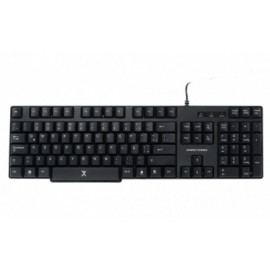 Teclado Perfect Choice PC-200970, Alámbrico, USB, Negro - Resistente a Derrames (Español)