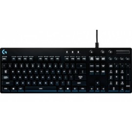 Teclado Gamer Logitech G810 Orion Spectrum RGB, Teclado Mecánico, Romer-G, Alámbrico, USB, Negro (Inglés)