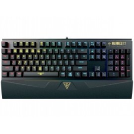 Teclado Gamer Gamdias HERMES P1 RGB, Teclado Mecánico, Alámbrico, Negro (Inglés)