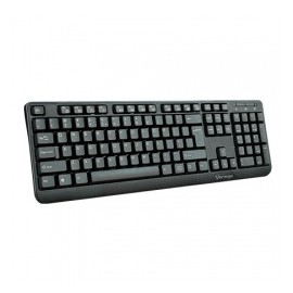 Teclado Vorago Multimedia KB-102, Alámbrico, USB, Negro (Español)