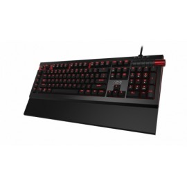 Teclado Gamer AZIO MGK-ARMATO-01 LED Rojo, Teclado Mécanico, Cherry MX Brown, Alámbrico, Negro (Inglés)