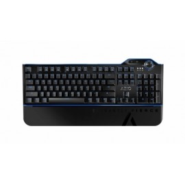 Teclado Gamer Azio MGK L80 LED Azul, Teclado Mecánico, Kailh Blue, Alámbrico, Negro (Inglés)