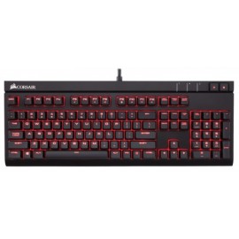 Teclado Gamer Corsair Strafe, Teclado Mecánico, Cherry MX Red, Alámbrico, USB, Negro (Ingles)