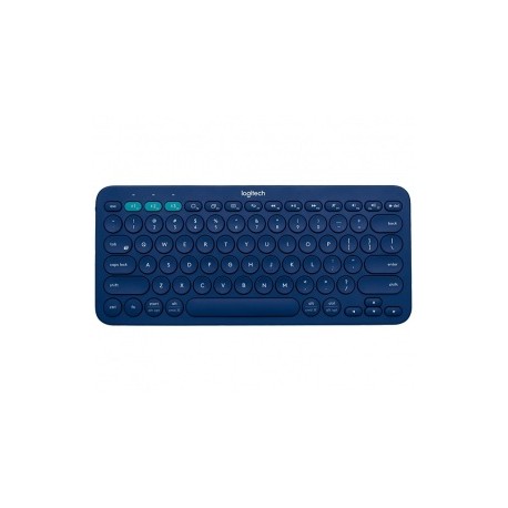 Teclado Logitech Mini Multidispositivo K380, Bluetooth, Azul (Inglés)