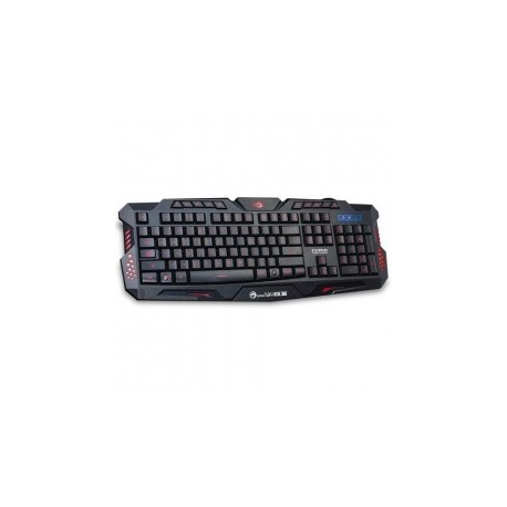 Teclado Gamer Marvo K636 LED, Alámbrico, Negro (Inglés)