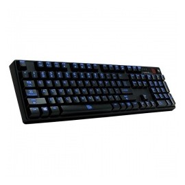 Teclado Gamer Thermaltake POSEIDON Z PLUS LED Azul, Teclado Mecánico, Blue Switch, Inalámbrico, Negro (Inglés)