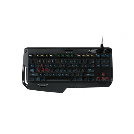 Teclado Gamer Logitech G410 Atlas Spectrum RGB, Teclado Mecánico, Alámbrico, USB, Negro (Inglés) - sin Teclado Numérico