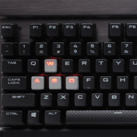 Teclado Gamer Corsair K70 LED Red, Teclado Mecánico, Cherry MX Red, Alámbrico, Negro