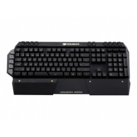 Teclado Cougar 500K, Alámbrico, USB 2.0, Negro/Naranja (Inglés)