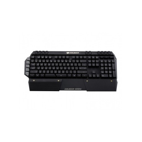 Teclado Cougar 500K, Alámbrico, USB 2.0, Negro/Naranja (Inglés)