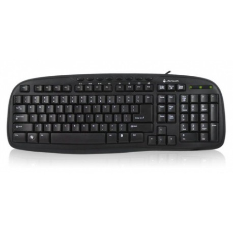 Teclado Acteck Multimedia Sense AT-3000, Alámbrico, 1.5 Metros, USB, Negro (Español)