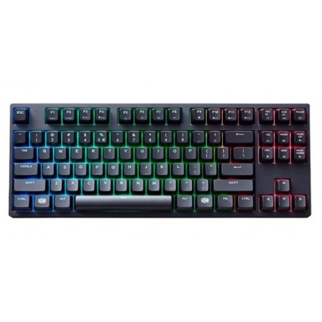 Teclado Gamer Cooler Master MasterKeys Pro S RGB, Teclado Mecánico, Cherry MX Red, Alámbrico, Negro (Inglés)