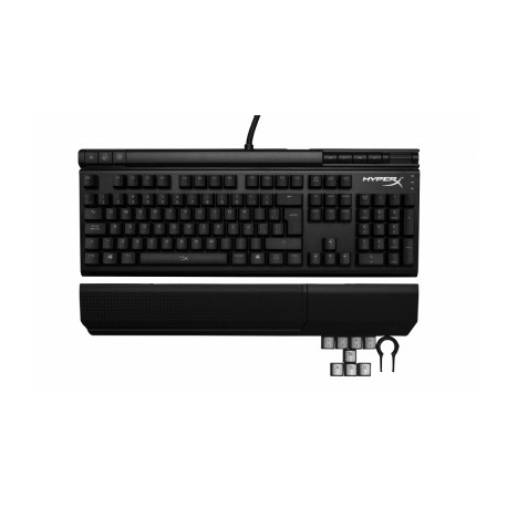 Teclado Gamer Kingston HyperX Alloy Elite LED Rojo, Teclado Mecanico, Cherry MX Red, Alámbrico, Negro (Español)