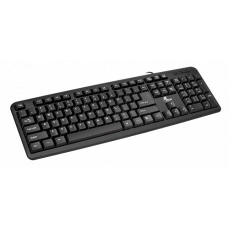 Teclado Xtech XTK090S, Alámbrico, USB, Negro (Español)